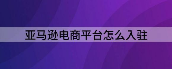 亚马逊电商平台怎么入驻（解读中国卖家如何在亚马逊开店）