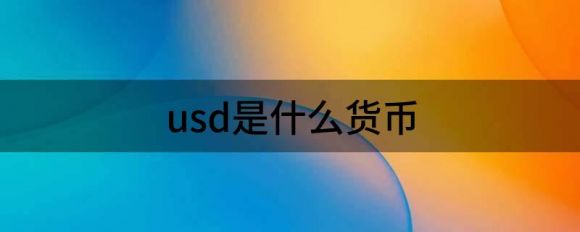 usd货币是什么(外汇的货币类型有哪些)