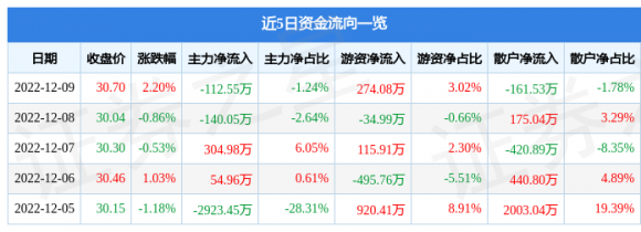 603355莱克电气最新消息（12月9日主力资金净卖出112.55万元）