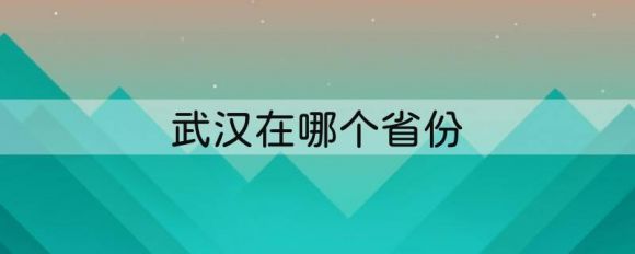 武汉在哪个省份（武汉这座城市的4个特点）