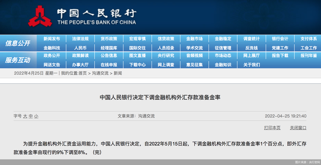 存款准备金率是指什么，存款准备金率是指什么意思（调降外汇存款准备金率至8%）