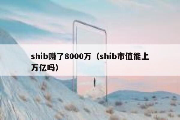 shib赚了8000万（shib市值能上万亿吗）