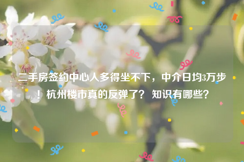 二手房签约中心人多得坐不下，中介日均3万步！杭州楼市真的反弹了？ 知识有哪些？