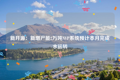 新开源：新增产能2万吨NVP系统预计本月完成水运转