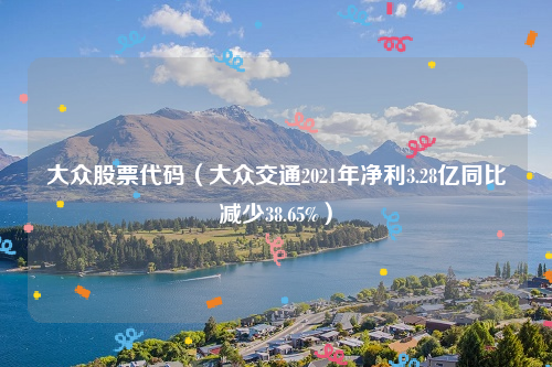 大众股票代码（大众交通2021年净利3.28亿同比减少38.65%）