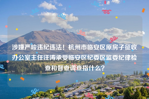 涉嫌严峻违纪违法！杭州市临安区原房子征收办公室主任汪涛承受临安区纪委区监委纪律检查和督查调查指什么？