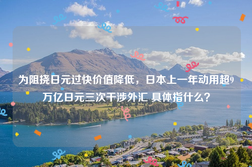 为阻挠日元过快价值降低，日本上一年动用超9万亿日元三次干涉外汇 具体指什么？