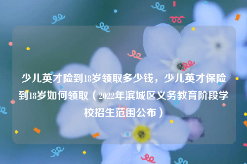 少儿英才险到18岁领取多少钱，少儿英才保险到18岁如何领取（2022年滨城区义务教育阶段学校招生范围公布）