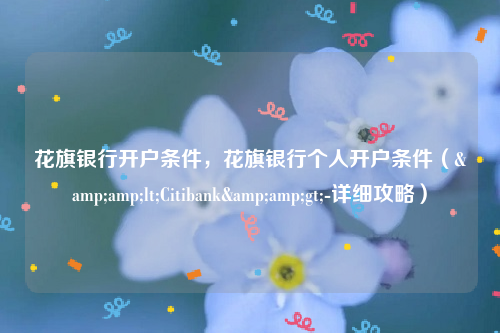 花旗银行开户条件，花旗银行个人开户条件（&amp;lt;Citibank&amp;gt;-详细攻略）