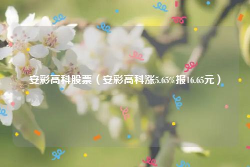 安彩高科股票（安彩高科涨5.65%报16.65元）