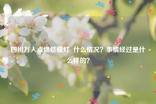 四川万人点燃蛴蟆灯  什么情况？事情经过是什么样的？