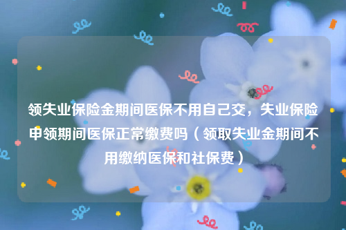 领失业保险金期间医保不用自己交，失业保险申领期间医保正常缴费吗（领取失业金期间不用缴纳医保和社保费）